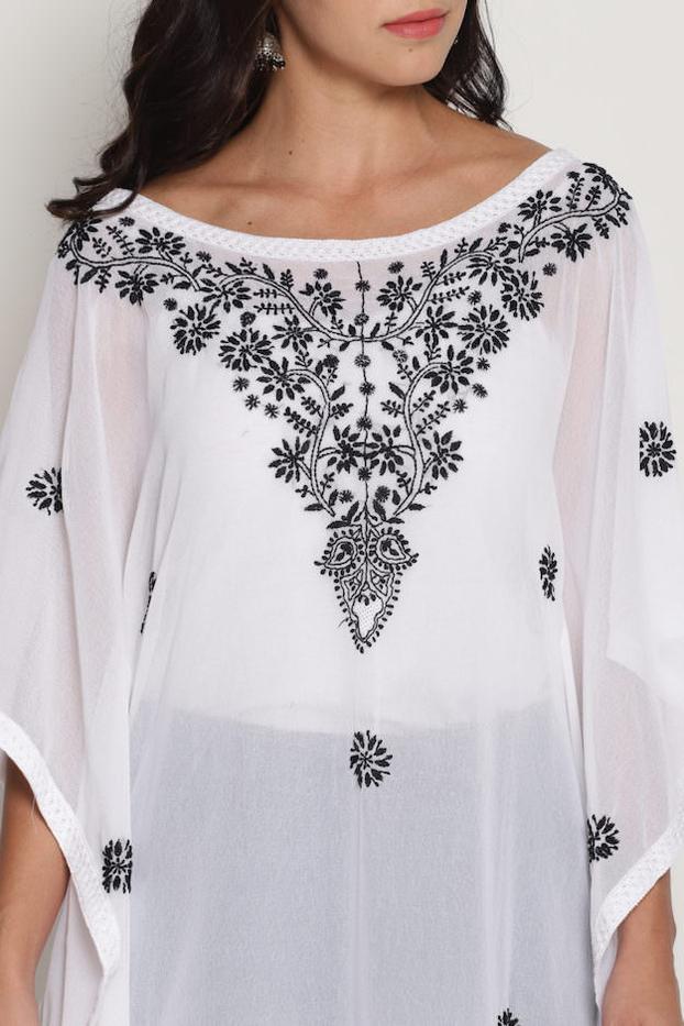 Chikankari Kaftan
